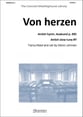 Von herzen Unison choral sheet music cover